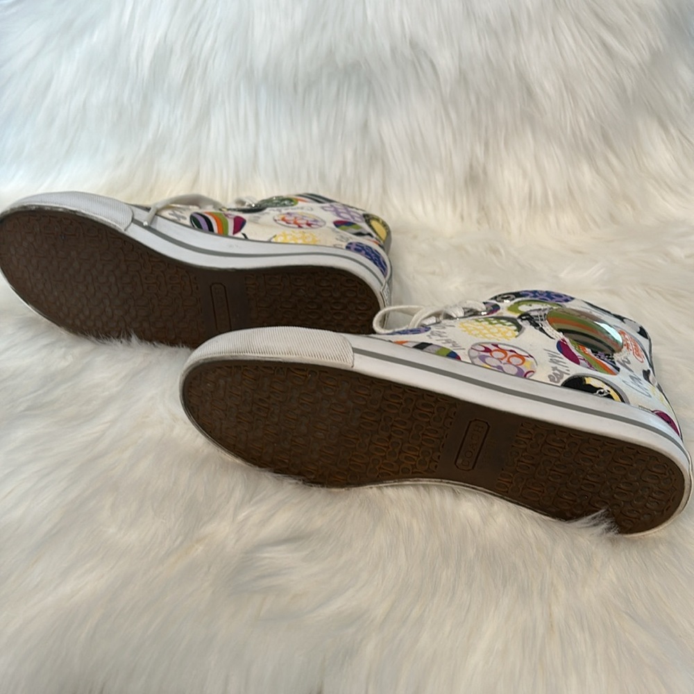 COACH Logo Sneakers Fit 5.5 to 6 - Picture 8 of 14